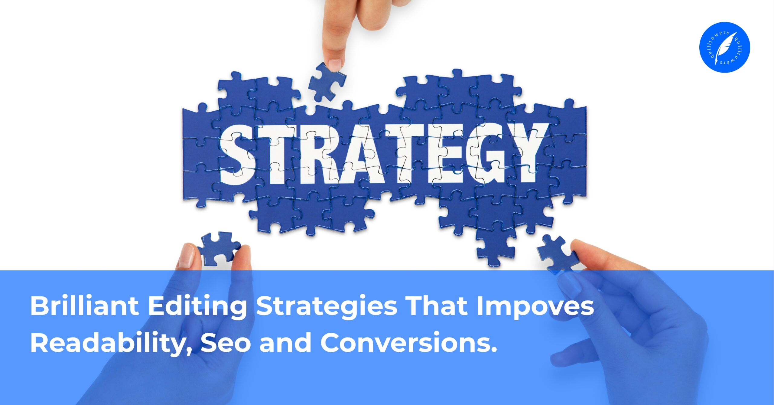 Editor reviewing digital content to improve readability, SEO, and conversions using brilliant editing strategies on a laptop.