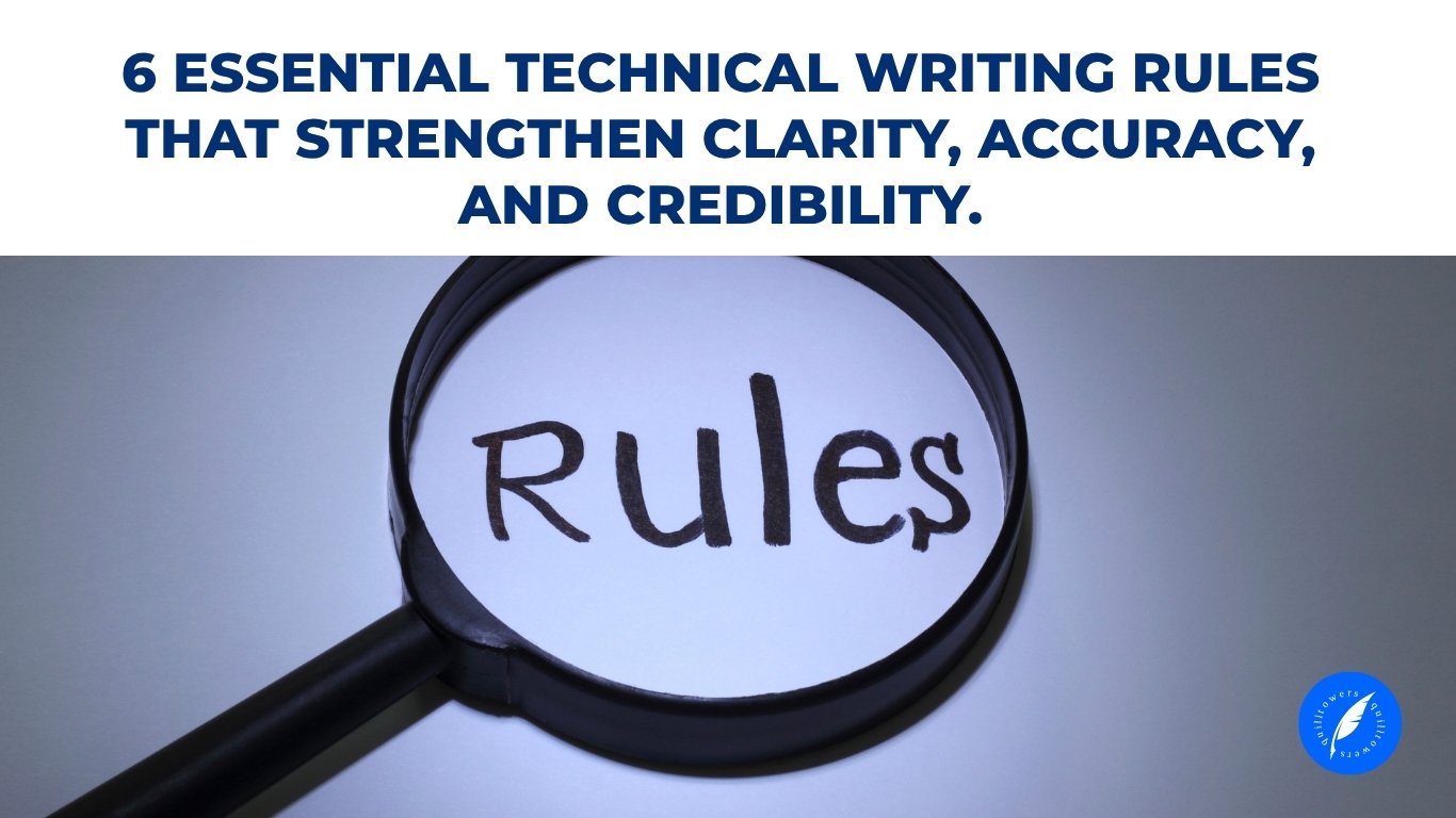 Six essential technical writing rules for clarity, accuracy, and credibility